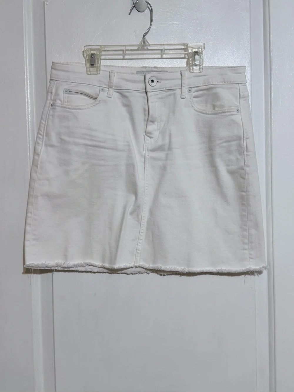 Vineyard Vines White Denim Skirt western country concert sz 8